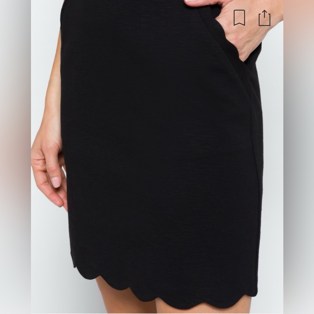 Skies are Blue Berenice Scallop Hem Skirt